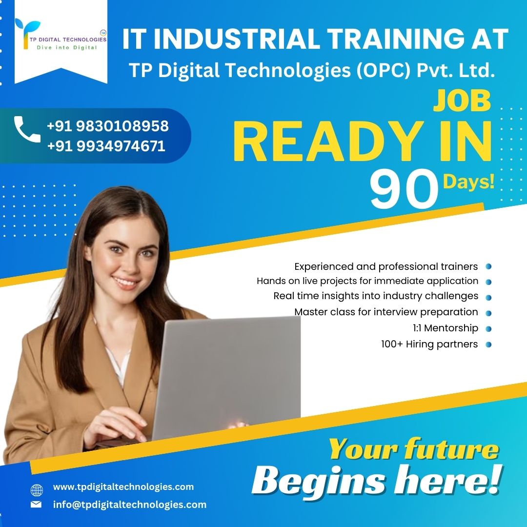 ' Choose The Best IT Industrial Training program for your bright career!'

Visit us:- tpdigitaltechnologies.com

#ITTraining #ITindustry #ITindustrialtraining #industrialtraining #ITCourses #itjobsearch #itjob #tpdigitaltechnologies #webdevelopment #itservices #itservicesprovider