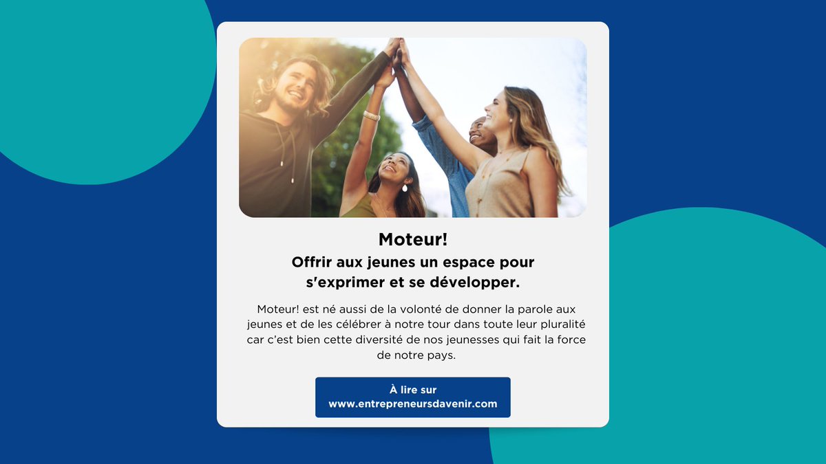 [💬 #INTERVIEW]

Découvrez <a href="/leprojetmoteur/">Le projet Moteur!</a>, l'association qui offre aux jeunes un espace pour s'exprimer et se développer.    

L’association propose aux jeunes de 14 à 22 ans un concours de courts-métrages, des Campus de la confiance, des projections-débats, des ateliers, etc.