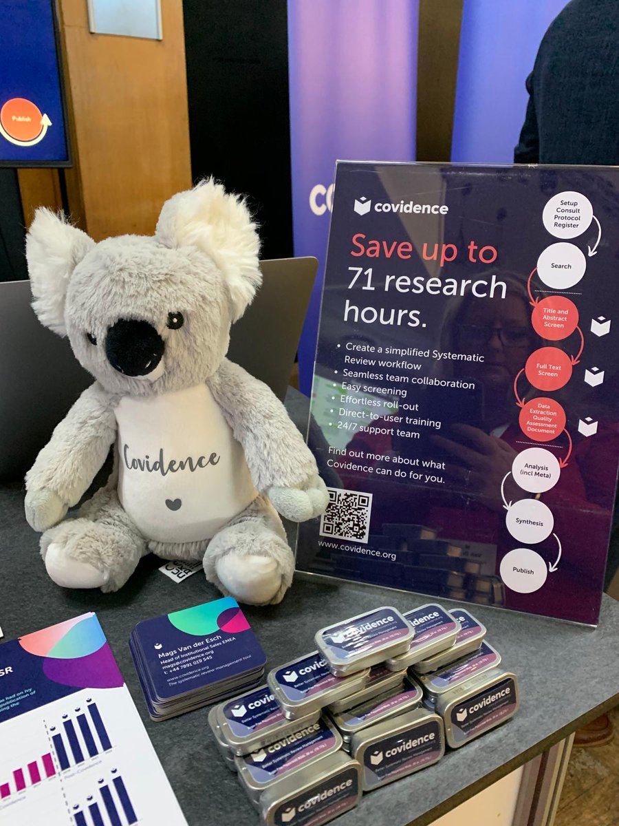 Enjoy your delicious breakfast in the Great Hall and then come and meet Kimberley the Koala, Mags and me at the Covidence stand. #THEdigitalUK #covidence #uniExeter