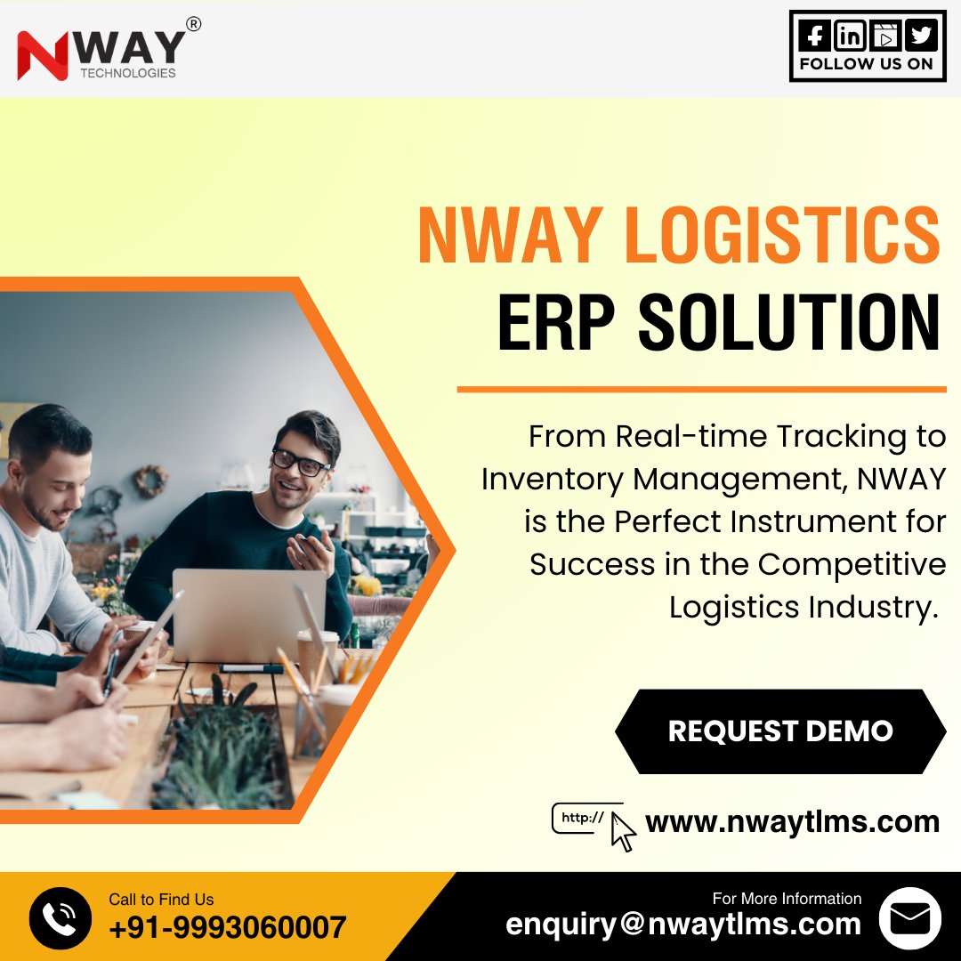 𝗡𝗪𝗔𝗬 𝗟𝗢𝗚𝗜𝗦𝗧𝗜𝗖𝗦 𝗘𝗥𝗣 𝗦𝗢𝗙𝗧𝗪𝗔𝗥𝗘

From Real-time Tracking to Inventory Management, NWAY is the Perfect Instrument for Success in the Competitive Logistics Industry.

#TransportationManagement #LogisticsSolutions #ERPSoftware #EfficientShipping #NwayTLMS