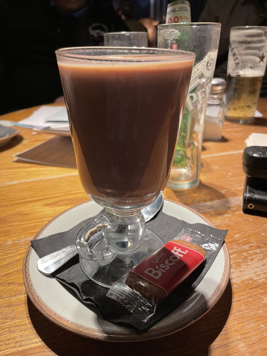 VictoriaGold4's tweet photo. Would you pay £4.20 for a watery tasteless hot chocolate @McMullens_pubs 
What happened to the cream &amp; marshmallows?? Not the friendly staffs fault. Cutbacks from HO!! https://t.co/Z5Bz9GKQ8B