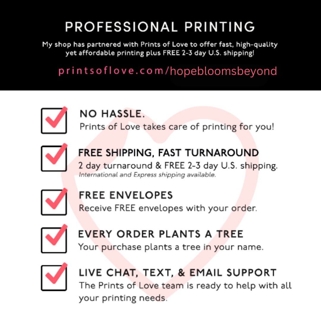 🎉Check out our latest post on our AMAZING printing service partner❤️
hopebloomsbeyond.blogspot.com/2024/04/spread…

#PrintsOfLove #OnlinePrinting #CustomPrinting #PhotoPrinting #WallArt #Stationery #SmallBusiness #MadeInUSA #WeddingInvitations #HolidayCards #BabyAnnouncement #getcreative