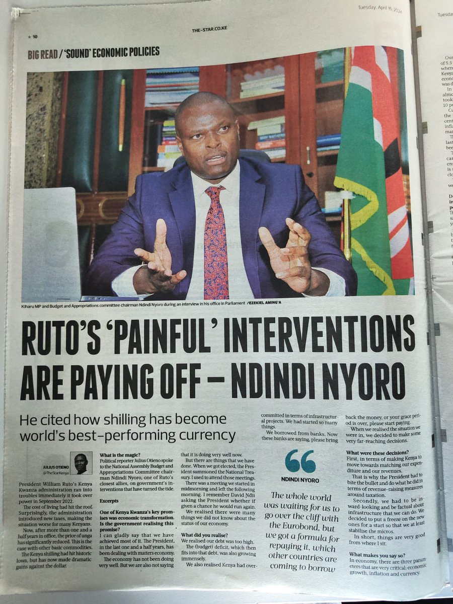 The Eurobond Buyback plan bolstered investor confidence. The government borrowed $2B and used $1.5bn to pay off old debt. Ghana, Ethiopia, and Zambia didn't follow suit. Ruto succeeded with #ThePlan.
We now have a stronger (KES) and lower inflation compared to 2yrs years ago.