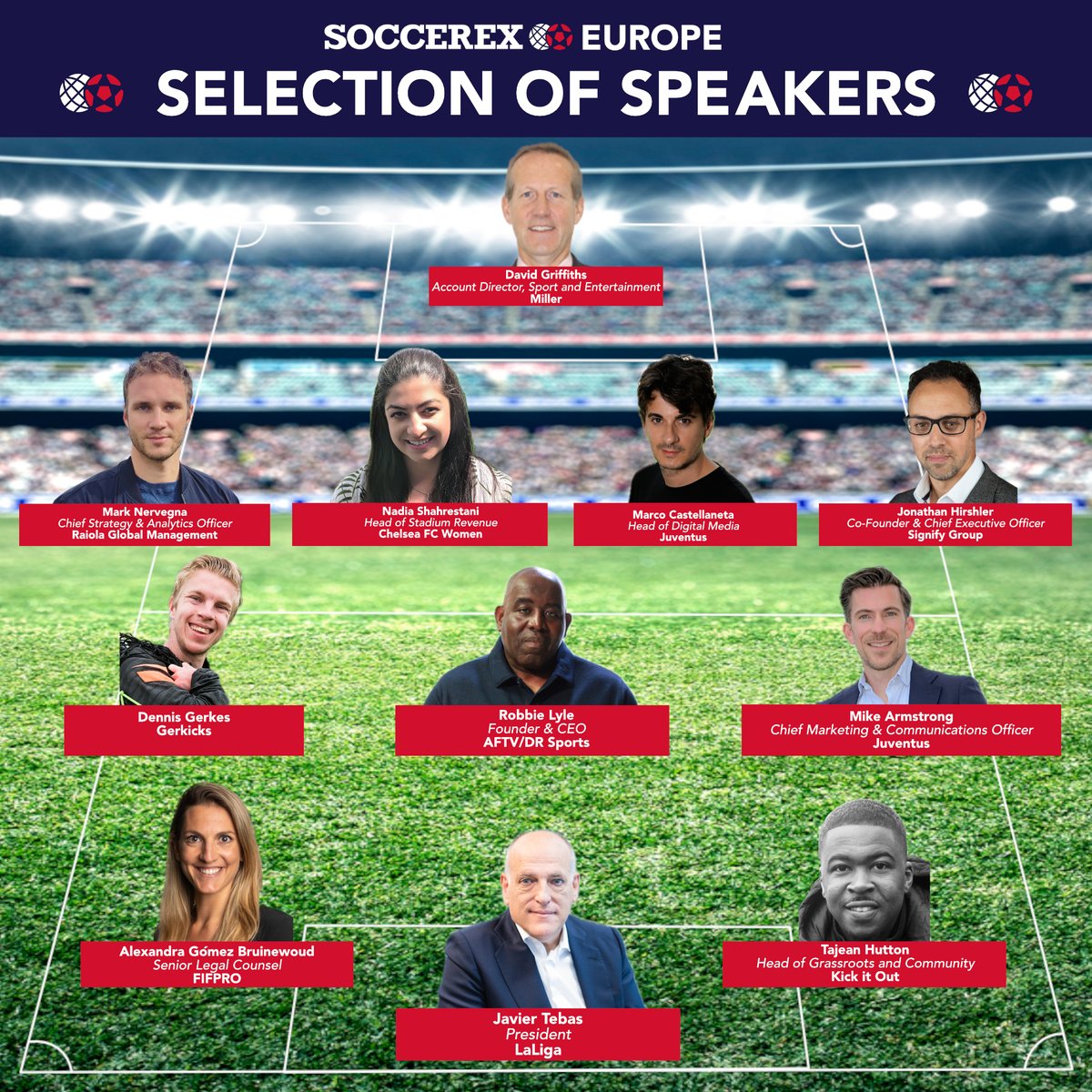 We are excited to announce the fourth unparalleled lineup of football industry experts and visionaries who will be joining #soccerexeurope ⚽️⚡️ Join us at the @cruijffarena in Amsterdam, this May 30th to 31st, for #soccerexeurope: soccerex.com/europe-2024/#b…