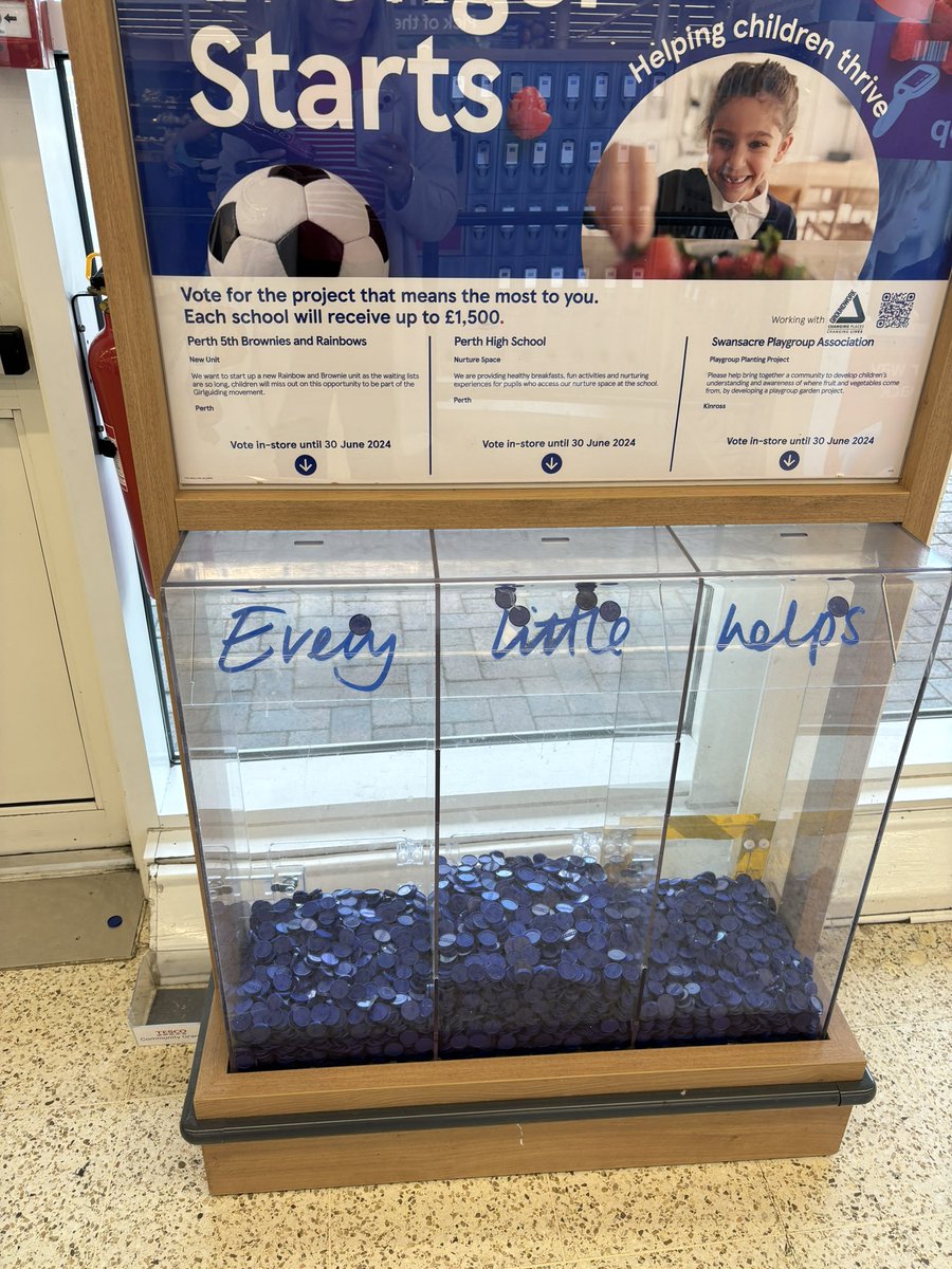 Welcome back everyone! 

Parents and staff, if you shop in Edinburgh Road Tesco, please place your tokens in our appeal for our Nurture space @ConnectPHS 💙