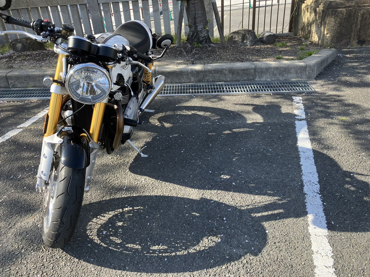 mtken20120309's tweet photo. 乗り換えで納車‼︎更新‼︎

名前：腰痛
性別：👨
年齢：40代
住み：大阪
車種：Thruxton 1200R
好き：カレーとラーメンとレッチリ
一言：夢のトライアンフ。
乗りたい時が買い時！
中古で購入(新車は断念。。)

#バイク乗りとして軽く自己紹介 
#バイク乗りと繋がりたい
#スラクストン1200R https://t.co/k6cSjaIdIV