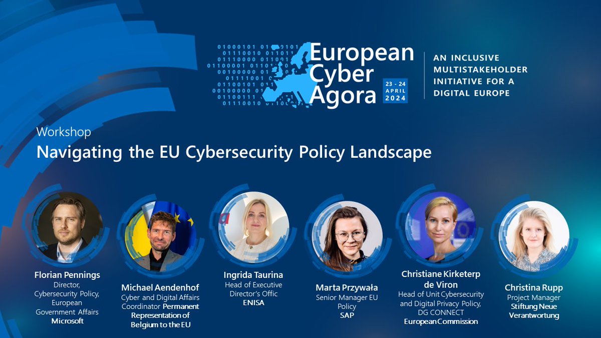 The European Union has implemented a number of measures to bolster online security, but navigating these regulations can be complex. Join us for a workshop at #ECA24 to hear from experts on the current state of affairs. Register now at: microsoft.com/en-eu/cyber-ag…