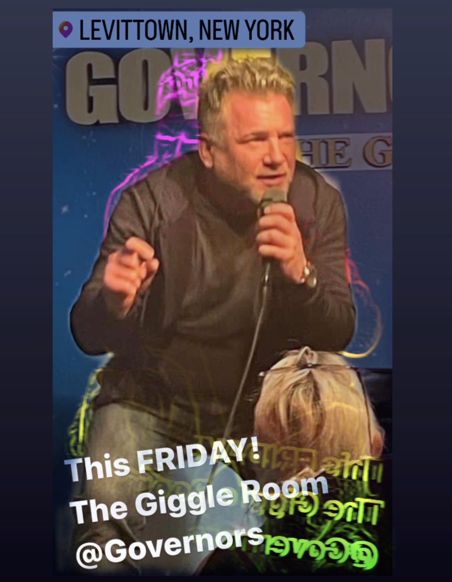 Friday, April 19th Governor's Comedy Clubs in the Giggle Room Levittown NY 🎙️@ComedyGovs 
Tickets available here: 🎟️👇🏼
govs.govs.com/shows/253007