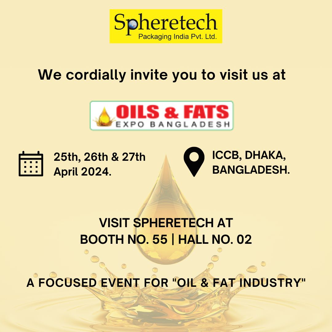 'Inviting all industry leaders in Bangladesh to join us at the upcoming Exhibition, OILS & FATS EXPO BANGLADESH.'
🗓️  Date: April 25-27, 2024 at
👉 Hall No. 2 | Booth No. 55
📍 International Convention City Bashundhara - ICCB

To Know more:📞+91 9833027390
 #upcomingexhibition