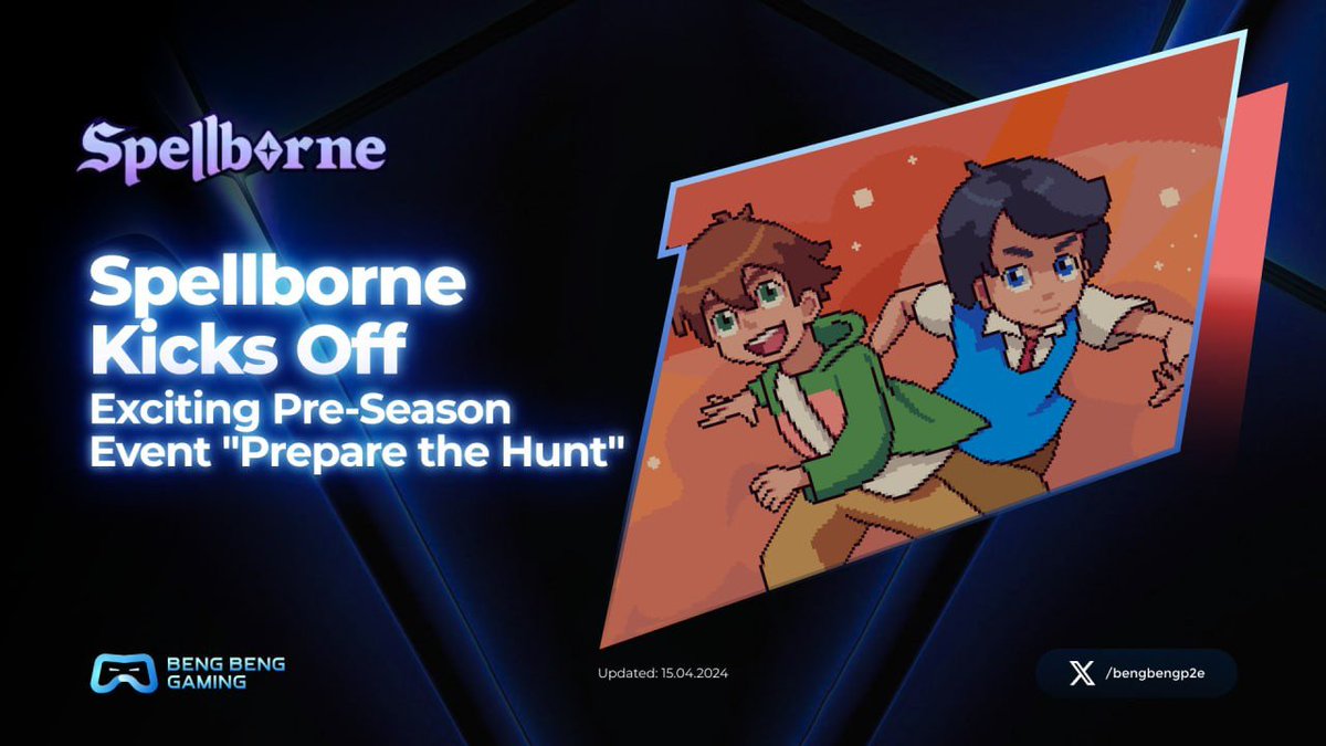 📢SPELLBORNE KICKS OFF EXCITING PRE-SEASON EVENT 'PREPARE THE HUNT'📢 🌟 Get ready to dive into the world of @spellbornegame! Embark on an exhilarating adventure with the launch of Pre-Season: Prepare the Hunt, kicking off today, April 12th 🚀 Plus, don't miss out on the…