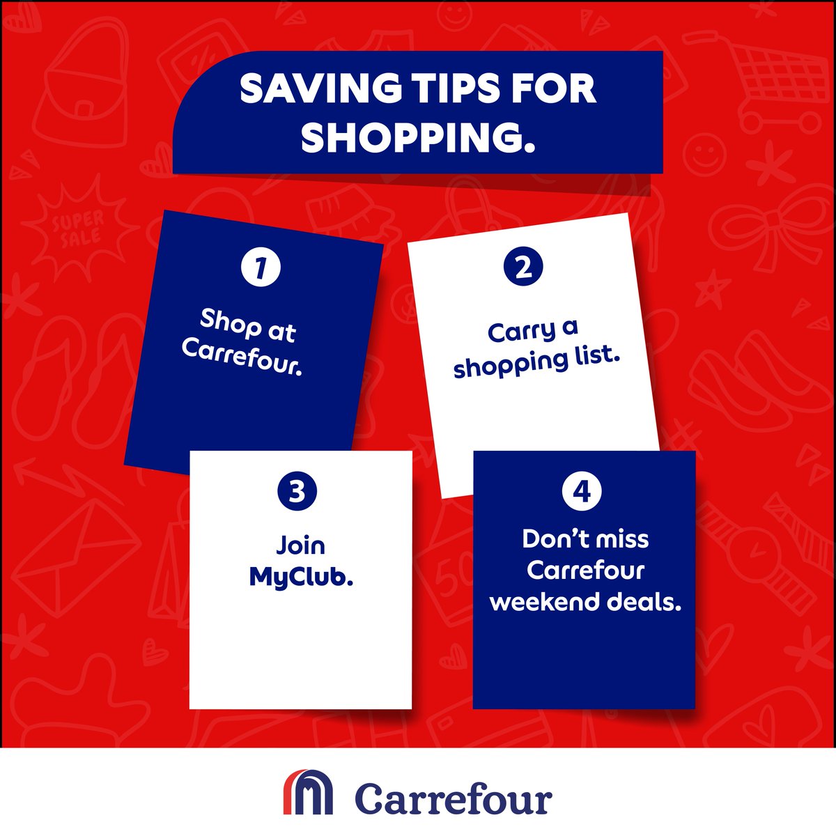 Follow these easy steps to save every time you shop at our stores🛒. #MoreForYou #GreatMoments @MajidAlFuttaim