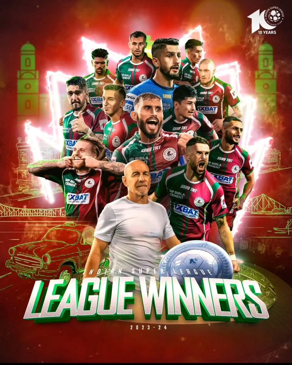 LEAGUE CHAMPIONS! 💚❤️

#JoyMohunBagan