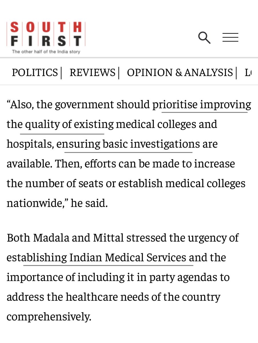 Following agendas must be included by political parties in their Health Manifesto for upcoming #LokSabaElections2024 @BJP4India @INCIndia @AamAadmiParty @AITCofficial @samajwadiparty @bspindia @cpimspeak @PMOIndia _ @ravishndtv @PTI_News @fpjindia @htTweets @TheSouthfirst @ANI