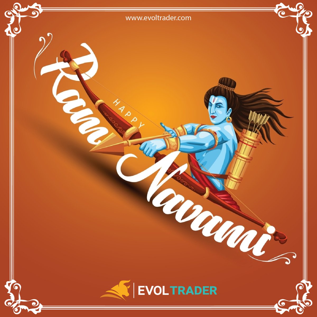 Wishing you and your loved ones a heartfelt Ram Navami filled with devotion, peace, and prosperity. May the blessings of Lord Ram bring happiness and success to your life. Happy Ram Navami! 🌼🙏🏹
.
.
#happyramnavmi #evoltrader #evolgroup #ramnavmi2024 #JoyfulCelebration