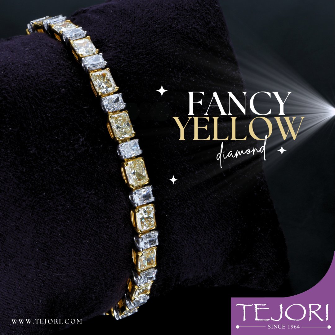 Transform any moment into a golden memory with our enchanting Fancy Yellow Diamond Bracelet.
WhatsApp: +971508509747
tejori.com
#diamondbracelet #bracelet #diamond #gold #shopping #jewelry #diamondjewelry #dubai #shopping #beautiful #dubaifashion  #celebration #UAE