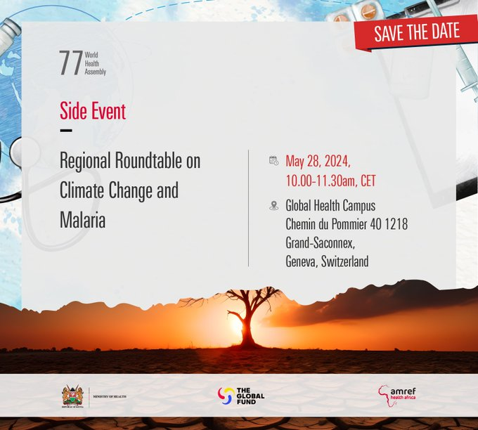 SAVE THE DATE: May 28th, 2024 Time: 10:00am - 11:30am CET. ⏰ Time is ticking! Due to climate change, malaria cases are increasing. @WHO predicts that between 2030 and 2050, there will be 250,000 deaths annually, particularly affecting vulnerable populations in Africa and Asia.…