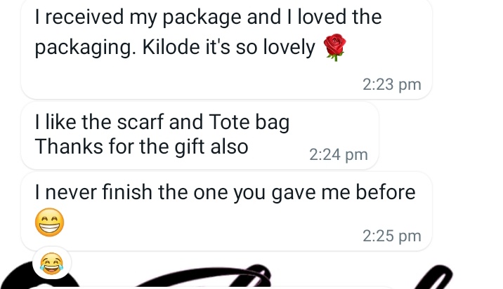 ThreadsbyJamila's tweet photo. THE ORDER vs THE REVIEW

We're available to take your scarf and tote bags order. Kindly send a Dm

Location: Ogun/Lagos
NATIONWIDE DELIVERY https://t.co/SoHxQ7PCbf