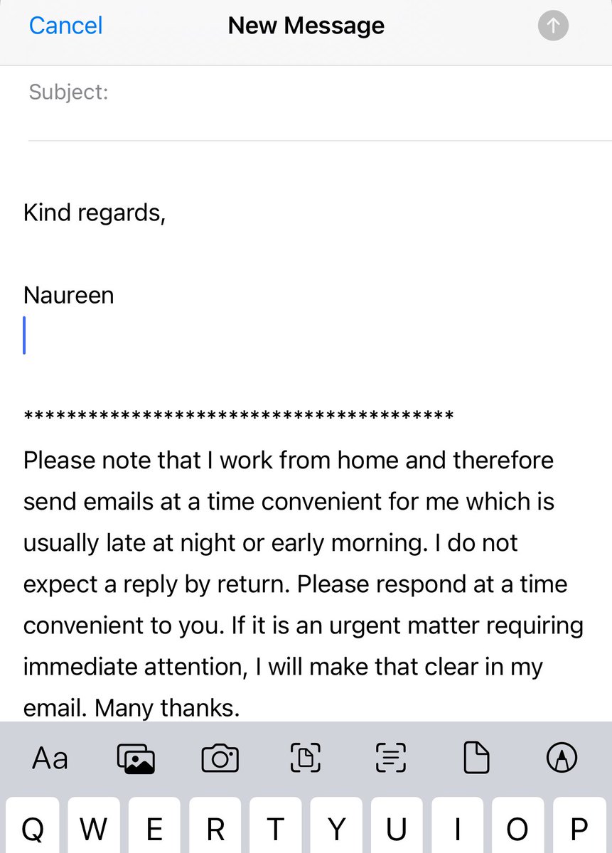 <a href="/adamboxer1/">Adam Boxer</a> I’m with you on this, Adam. My email signature has this statement. I have all notifications (except WhatsApp from family) muted. I send and check emails when convenient for me.