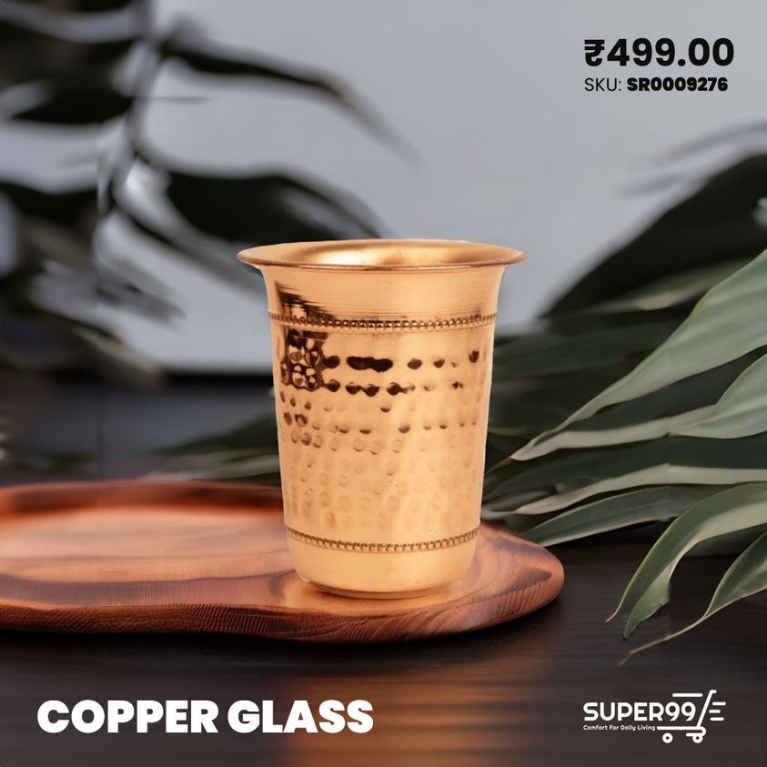 Super99India's tweet photo. Indulge in elegance with our Copper Glass.

Shop Online: https://t.co/2swLyUsgvh

#Super99 #TraditionalElegance #copperglass #Glasses #drinking https://t.co/yEVqiCLsAf