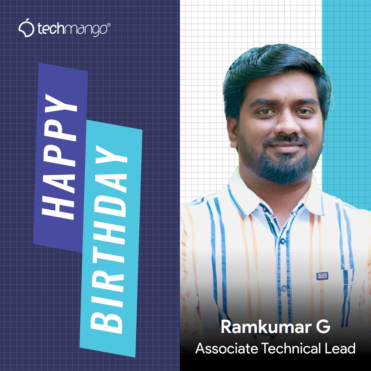 Techmango Wishes a Happy Birthday to Ramkumar Gopal Cheers to another fantastic year ahead! May this birthday be the start of your greatest, most wonderful journey yet. Have a fantastic day! #happybirthday #birthdaywishes #birthdaycelebration #birthdayparty #birthdaycheers