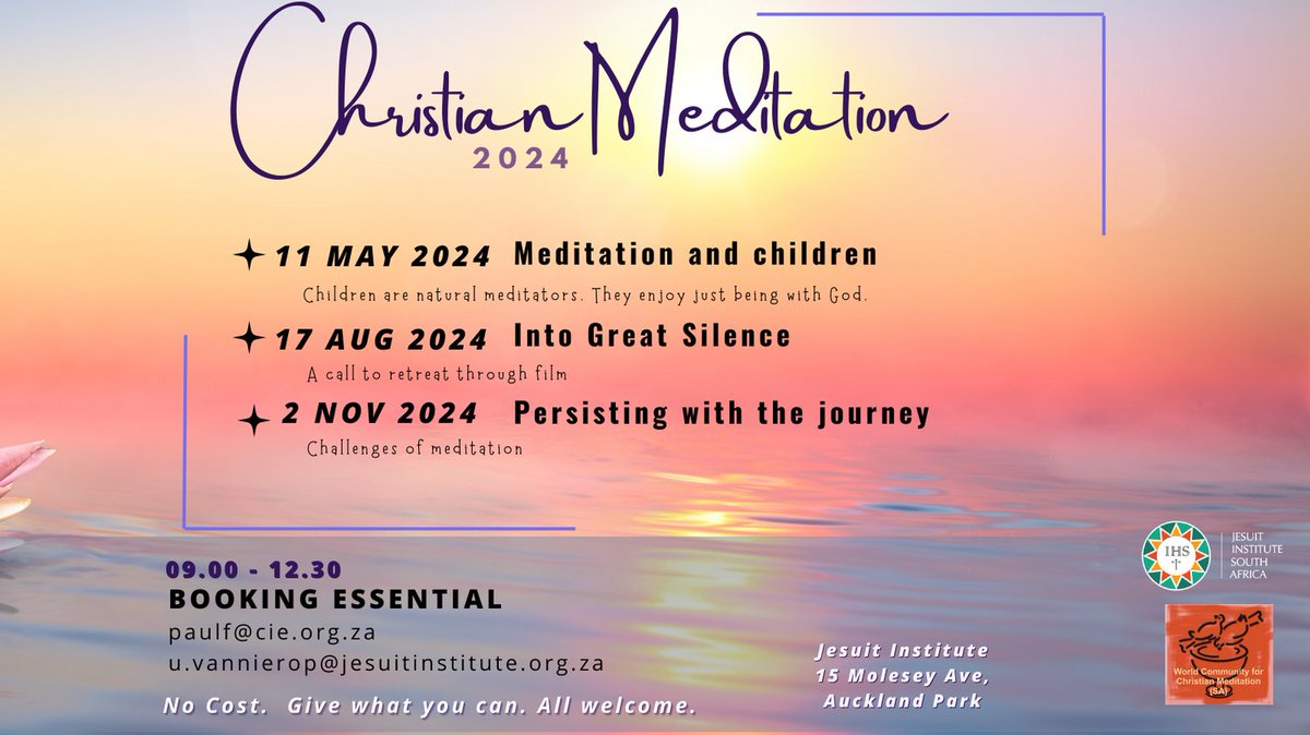 Join us on 11 May to learn more about the importance of Christian meditation practice with children.