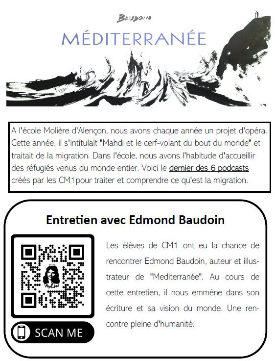 'Dis-moi Molière...' Sixième épisode : Entretien avec Edmond Baudoin. podeduc.apps.education.fr/video/41644-ed… @Ecolemoliere61 @IEN_ALENCON @ClemiNormandie @canope_61 @julien_joubert @EdmondBaudoin @Quentin_Lhui