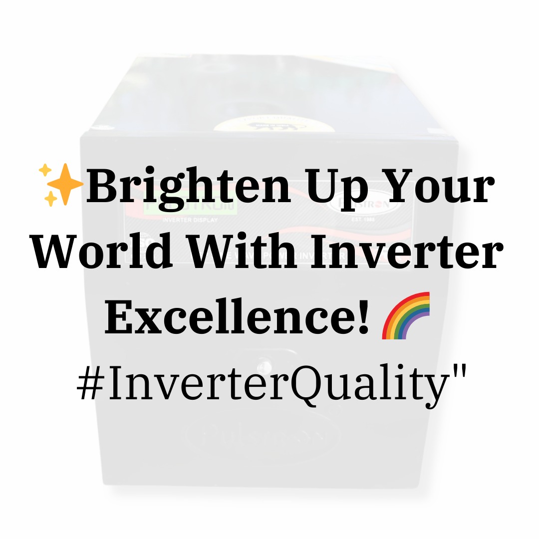 'Elevate your energy game with superior inverter quality! 💪 
.
.
.
.
.#ElevateEnergy 
#InverterSupremacy
#InverterQuality
#ReliablePower
#EfficientEnergy
#PremiumInverters
#TechExcellence
#PoweringUp
#EnergyInnovation
#ElectricitySimplified
#SmartInverters
#pulstron
