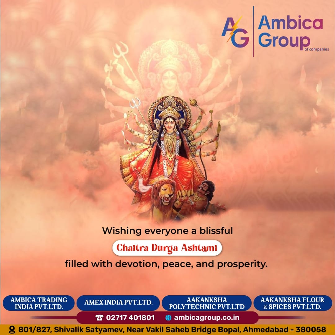 Chaitra Durga Astami

🌼 Celebrating the victory of good over evil on Chaitra Durga Ashtami! 🙌 
.
#ChaitraDurgaAshtami #ChaitraNavratri #DurgaPuja #DivineCelebration #Devotion #Greetbuzz #Buzzexpress #Buzz #Greetings #India