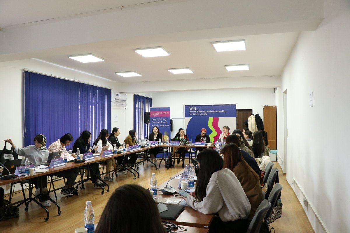 Sessions of OSCE Young Women 4 Peace Initiative for 18 young women from CA &🇦🇫 kick off at #OSCEAiB. The initiative is launched by SG Helga Schmid part of #WINGenderEquality project &empowers young women &highlights their crucial role in peacebuilding in CA. Implemented w/@EU_FPI