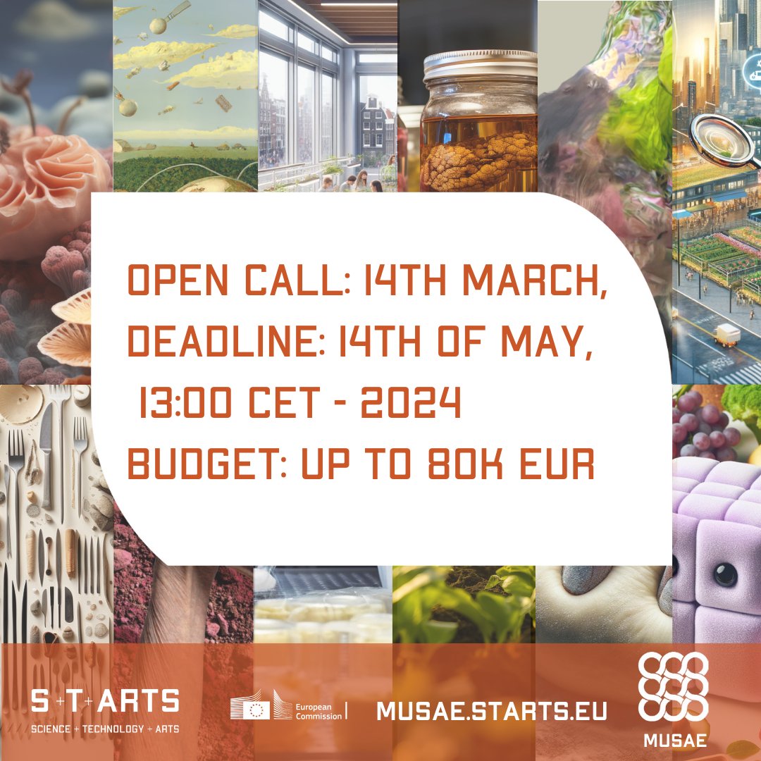 metabomarkers's tweet photo. Want to know more about the #MUSAE OC2 - join the webinar on Thursday @ 11 am CET for more information: register here https://t.co/qbYjpFERgv #startseu #starts #ciencia #tech #art @STARTSEU @PALRobotic @etfbgd @polimi @unibarcelona @gluon_bxl @ab.acus https://t.co/Fri4IejVz3
