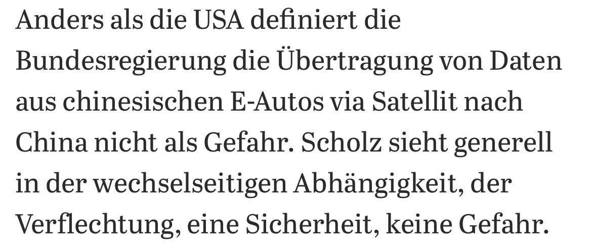 A @Tagesspiegel report suggests that @Bundeskanzler Scholz still believes in the falsified Steinmeier doctrine of 'Rapprochement through interweaving'. According to this foreign policy paradigm, economic ties with autocracies lead to mutual dependency and stability. A short 🧵/1