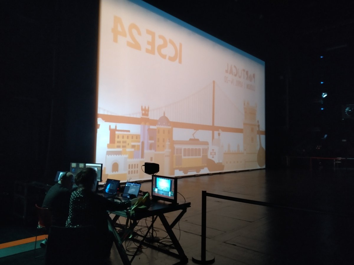 A lot of work happens behind the stage, literally and metaphorically, for a large conference to take place. Many thanks to all #MSR2024 @msrconf volunteers and staff for their dedication, hard work, and service to the community.