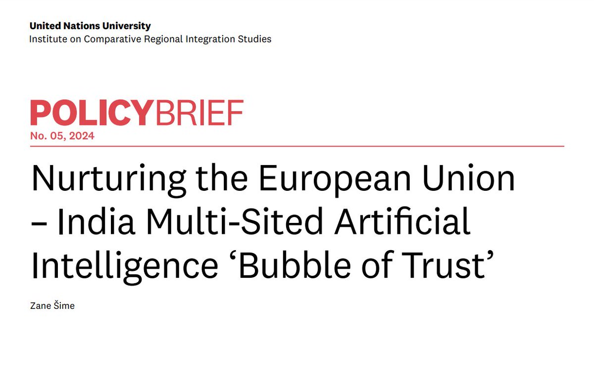 my 🇪🇺🇮🇳 #EUIndia policy brief  shorturl.at/hwyzK 

#EUIndiaEkSaath #DiplomacyStudies #EUdiplomacy #EUInTheWorld #BletchleyDeclaration #artificialintelligence