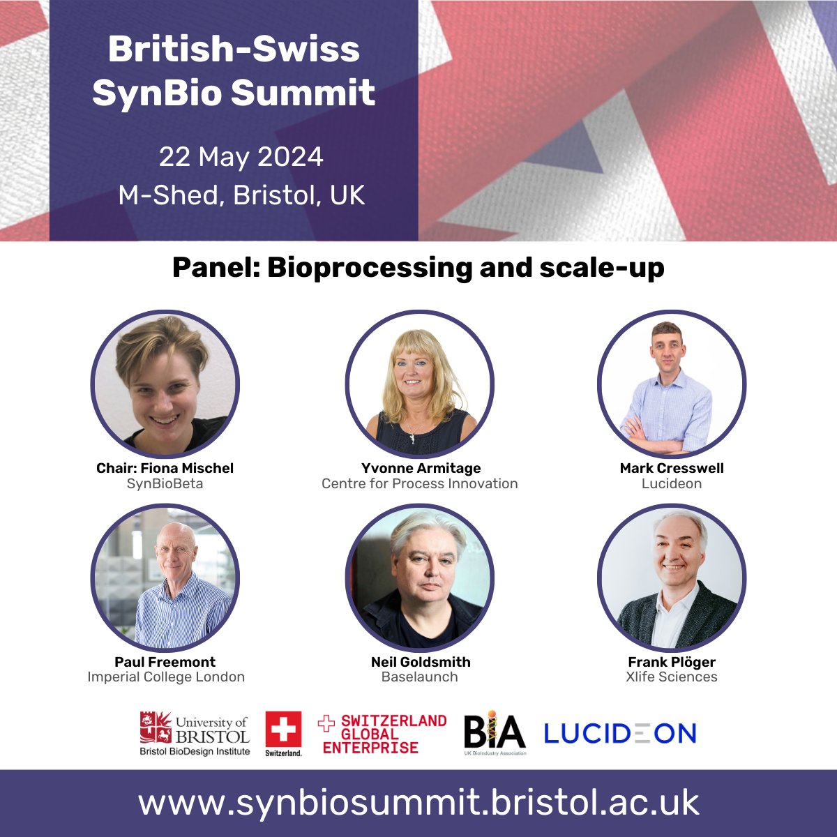 The British-Swiss #SynBioSummit is just over five weeks away. The event is bringing together 🇨🇭🇬🇧 industry leaders and academic experts to discuss how synthetic and engineering biology can drive #innovation in healthcare. Find out more 👇 synbiosummit.bristol.ac.uk