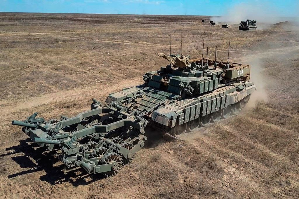 Newly-built Russian modification of the BMR-3MA 'Vepr' ('Boar') with TMT-S mine-clearing device #ArmoredWarfare #TankswithAW