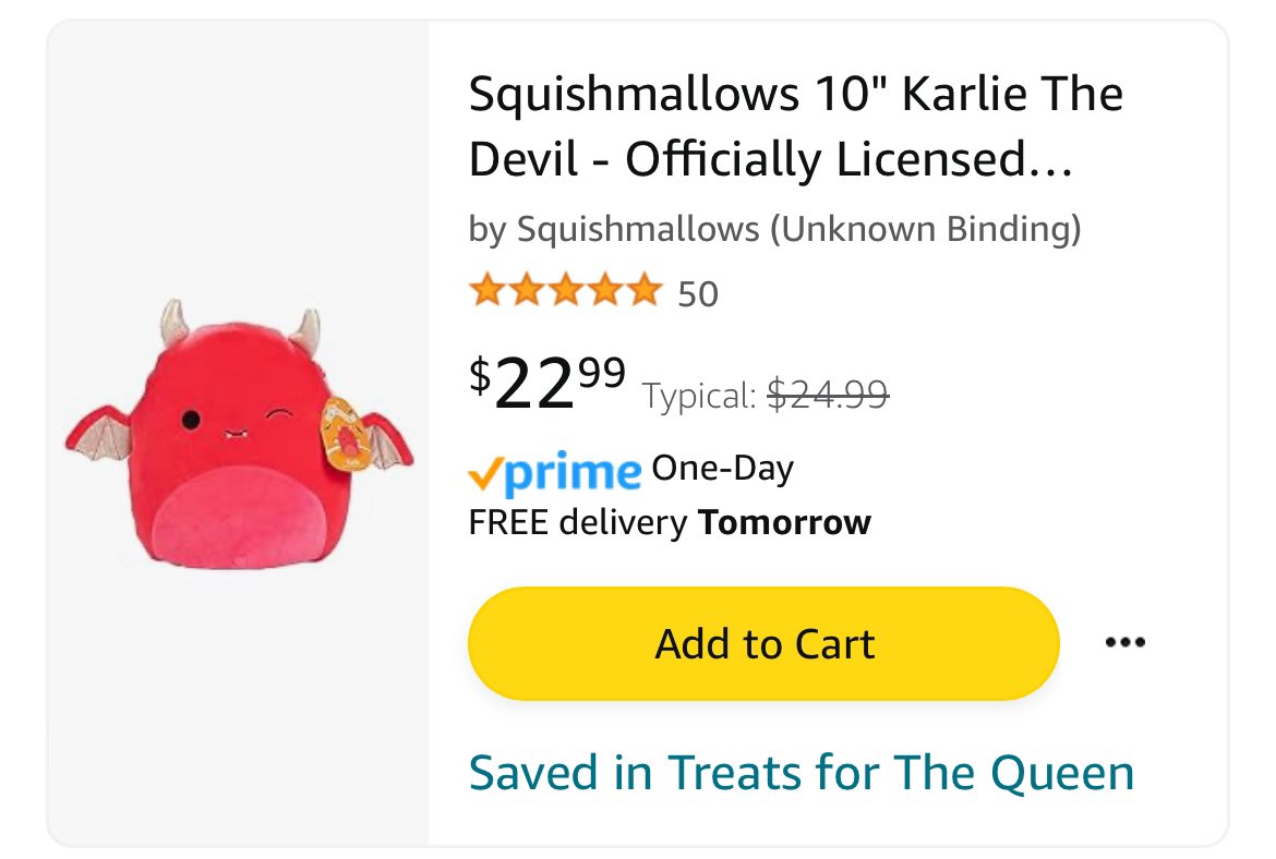Find your way to My Amazon to buy Me this little devil. An easy smile today. Findom