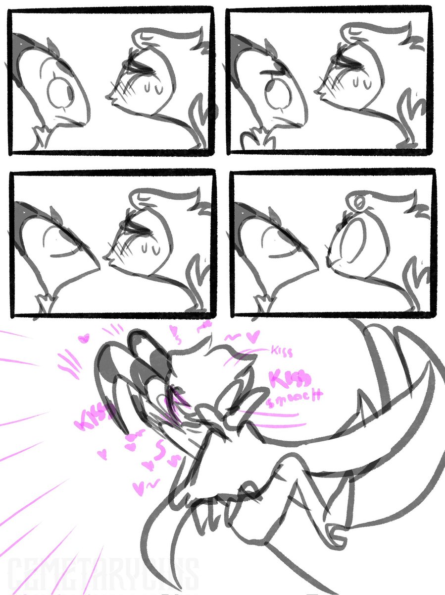 StolitzWeek 2024: 10 minute speed run edition ✨

Day 1: First Time 

Idk, their first kiss I guess? lol I’m basic 
#HazbinHotel #HazbinHotelFanart #StolitzWeek2024