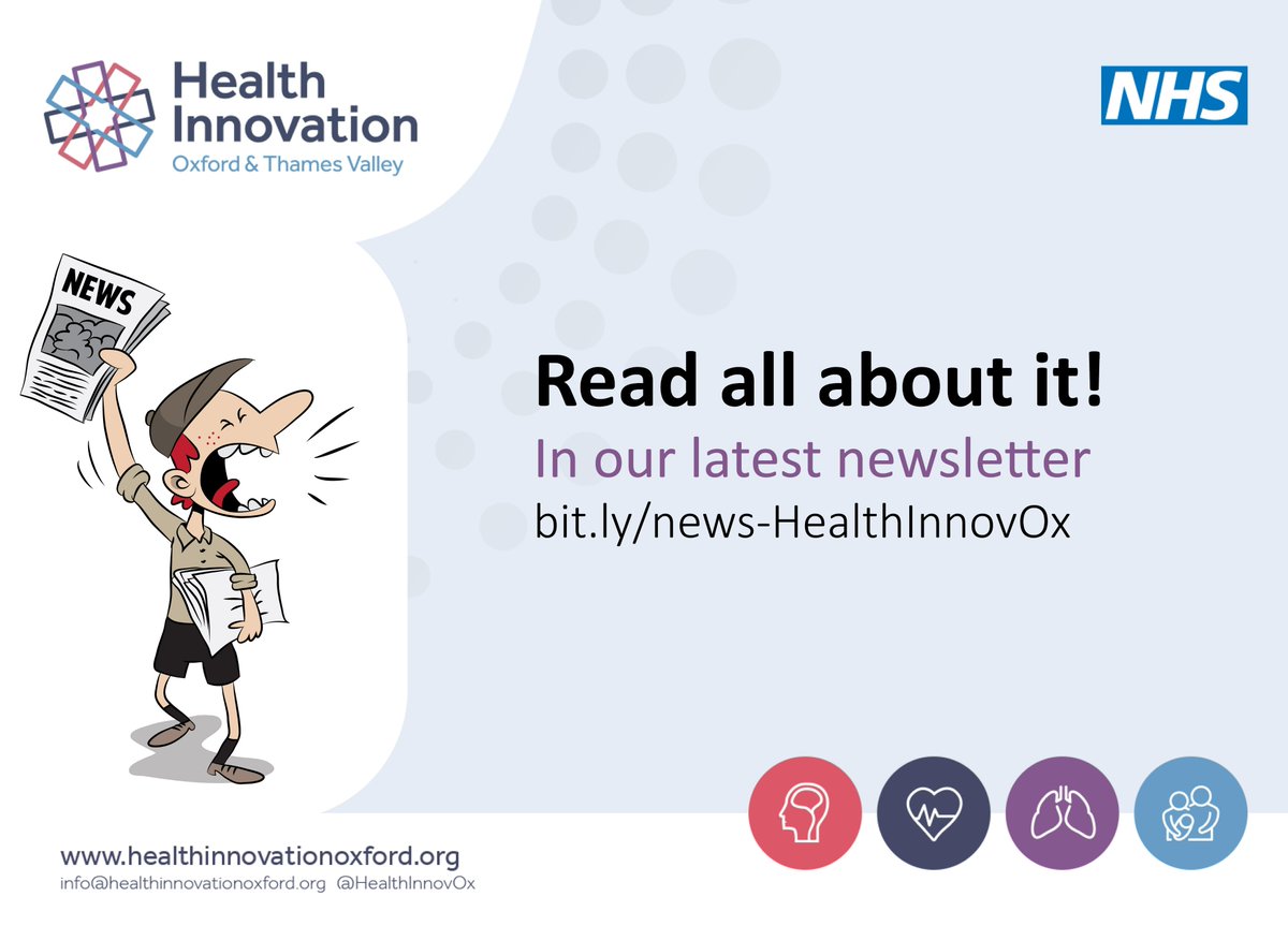 HealthInnovOx's tweet photo. Our April newsletter includes:
➡️an opportunity to work with us as a public partner
➡️service innovation evaluation report
➡️clinical focus on #stroke &amp; #matneo
➡️innovator toolkit webinar recordings
➡️free training supporting safe medicines use
... &amp; more
https://t.co/nGAD2Wickn https://t.co/iagA5ID5Hl