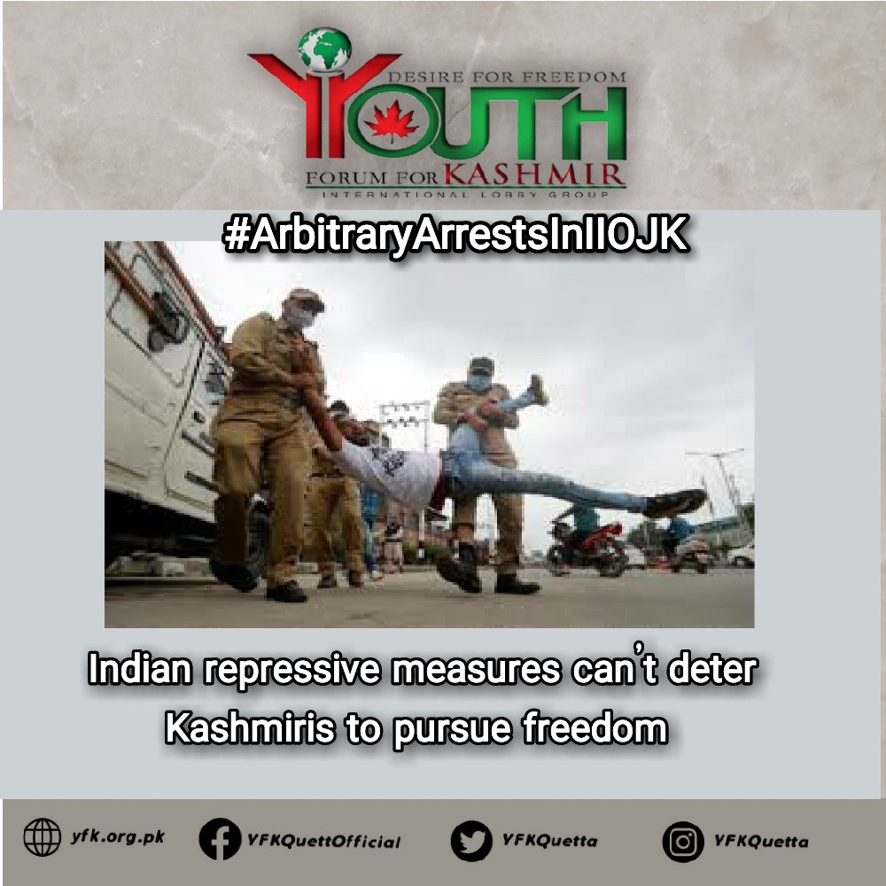 In its fresh arrest spree, Indian police arrested at least 8 persons in Baramulla #ArbitraryArrestsInIIOJK