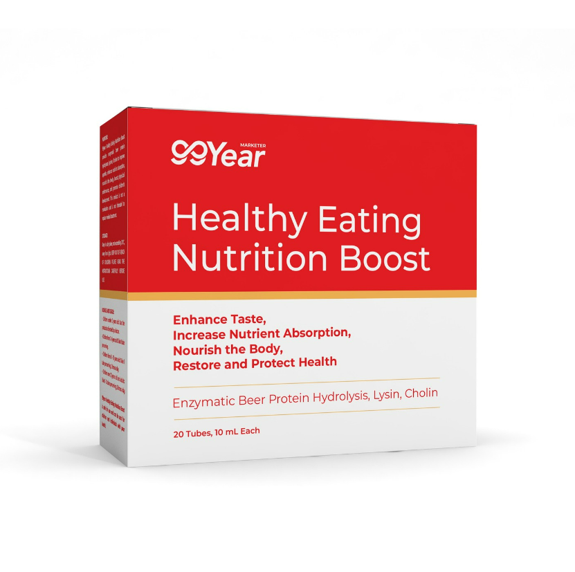 Unleash the power of comprehensive nutrition with Healthy Eating Nutrition Boost - 99Year! 🌿 Tailored to meet the needs of all ages, this brain-boosting syrup enriches your body with lysine, choline, and essential micronutrients. 🌟 #HealthyEating #NutritionBoost #99Year