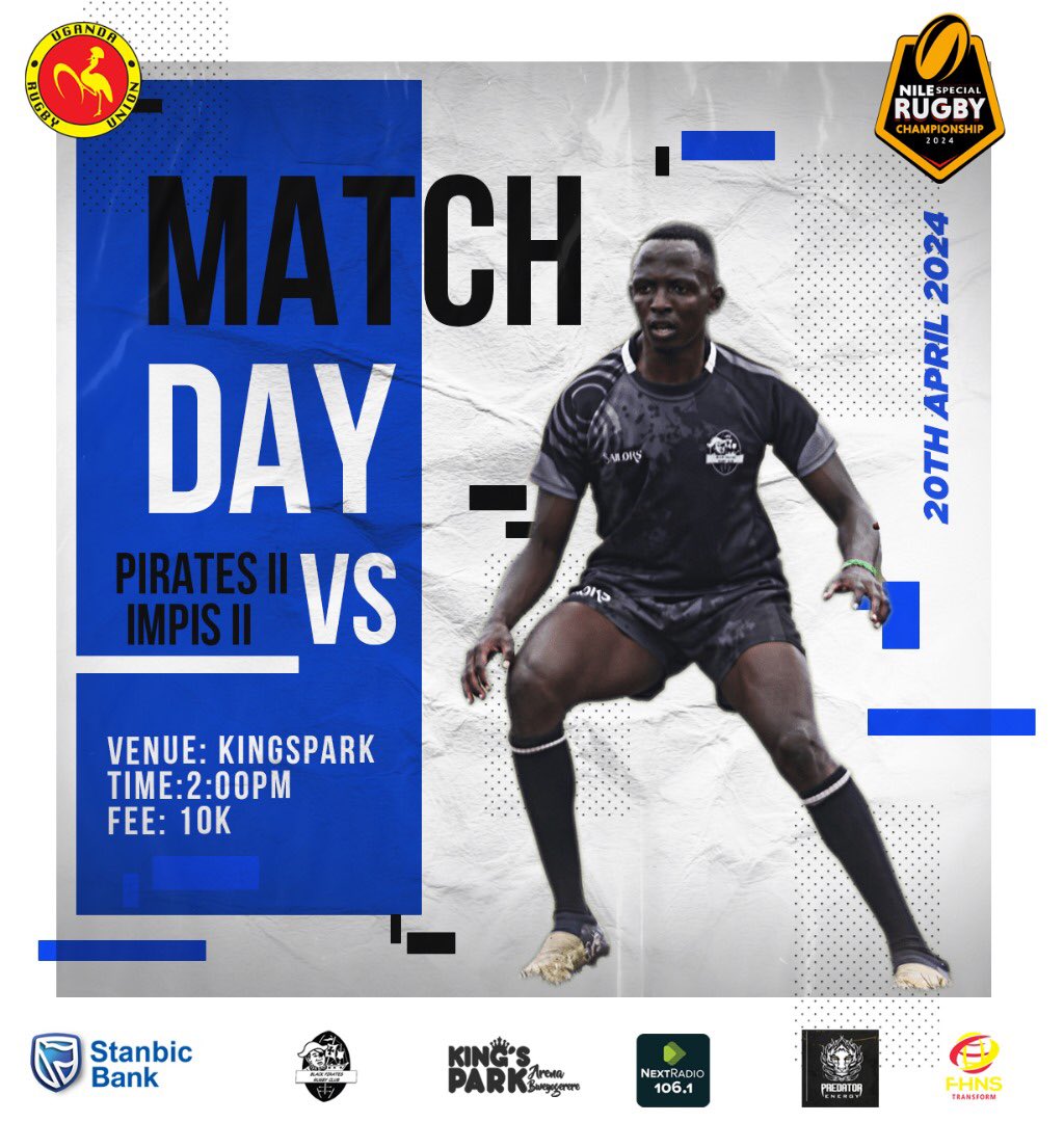 Game week 11 and last game of regular season. We host IMPIS this weekend. COME ON YOU PIRATES 🏴‍☠️ #NSRC2024 #NileSpecialRugby #StanbicPirates #PiratesStrong