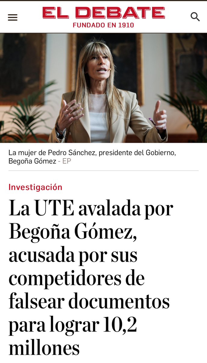 rosadiezglez's tweet photo. Nuevo episodio de la corrupción en régimen de gananciales entre #Begoña€Pedro. Entre el colchón y los teléfonos de la pareja esto es un sin vivir… https://t.co/MfhABJntQH https://t.co/mrd58k62ki