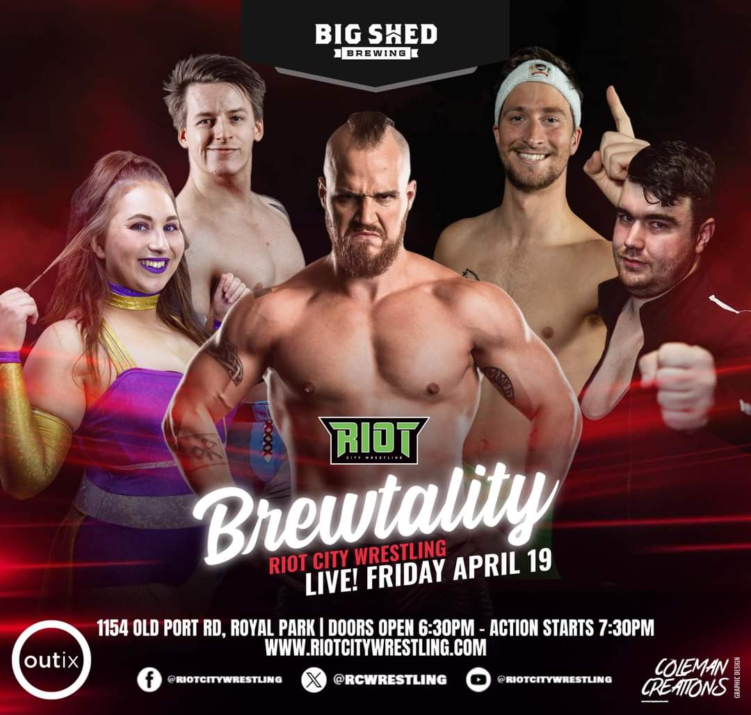 IzzyShawPW's tweet photo. This Friday night I'm winning the rumble and becoming the king of Big Shed Brewing ๐๐๐
@rcwrestling @bigshedbeer #rumble #meteoragirl #explodercity #australianwrestling #RCWBrewtality https://t.co/9RXRU4qWNj