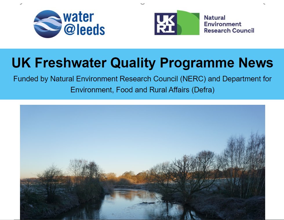 🔊Our spring newsletter is out with updates about  progress being made by the UK Freshwater Quality Programme's 5 exciting projects - each tackling a different aspect of water pollution.

Take a look bit.ly/3xDgK9M &amp; sign up the the next one bit.ly/3Ry7VWT