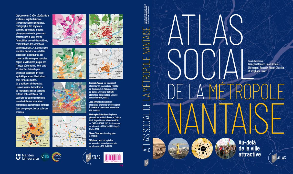 Atlas Social de la Métropole Nantaise (@asmnantes) on Twitter photo A paraître fin juin aux <a href="/PUReditions/">Presses universitaires de Rennes</a>, les épreuves de la version papier de notre atlas <a href="/umr_ESO/">Laboratoire Espaces et SOciétés</a> arrivent et elles sont 😍🔥 A paraître fin juin aux <a href="/PUReditions/">Presses universitaires de Rennes</a>, les épreuves de la version papier de notre atlas <a href="/umr_ESO/">Laboratoire Espaces et SOciétés</a> arrivent et elles sont 😍🔥