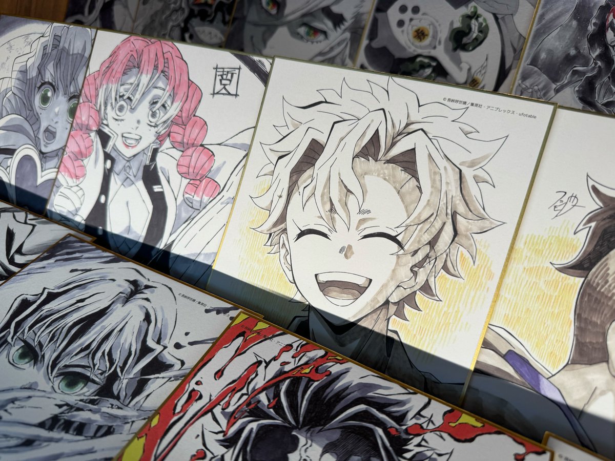 鬼滅の刃 刀鍛冶の里編 一周年記念複製ミニ色紙 テレビアニメ「鬼滅の刃」刀鍛冶の里編 放送開始一周年記念 複製ミニ