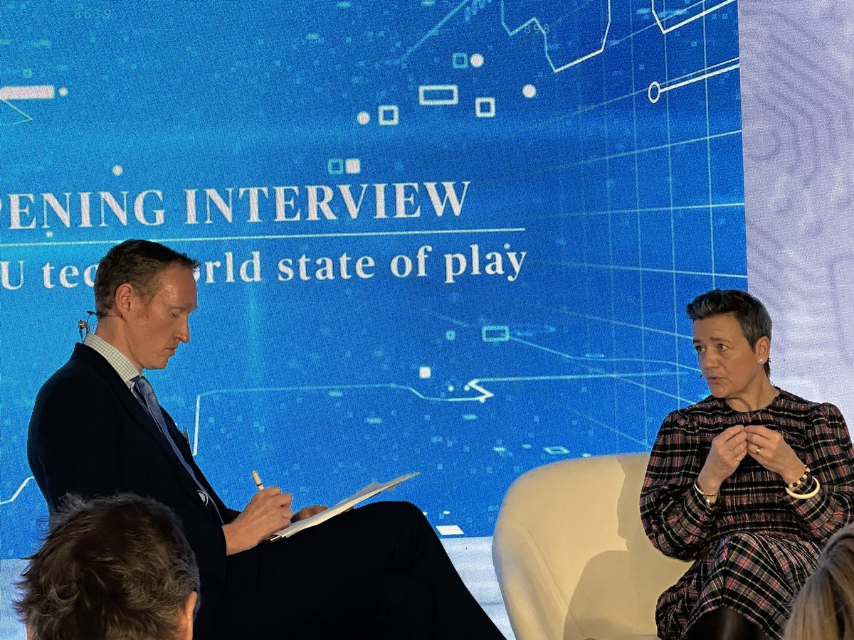 EVP @vestager hopes that the focus of the next European Commission will be on enforcement. 

If gaps exist, they should be assessed after the rules have had time to root. 

@POLITICOEurope #PoliticoTechAISummit