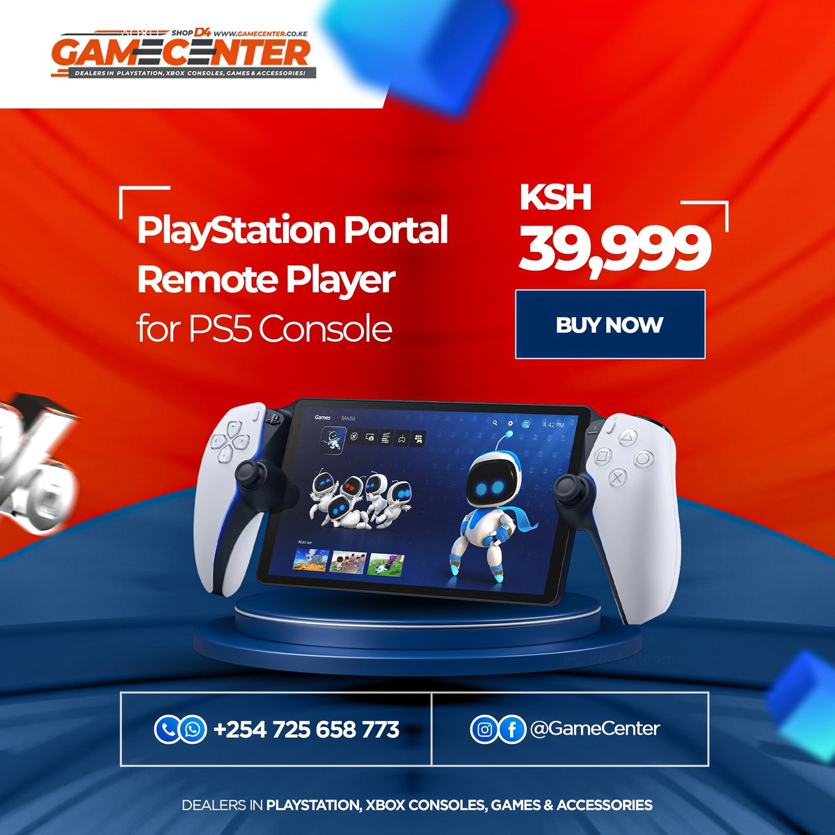 PlayStation Portal™ Remote Player is a purpose-built device dedicated to delivering an incredible remote play experience. That means you can turn it on, press a button to connect to your PS5 console and get right to playing with remarkable speed.