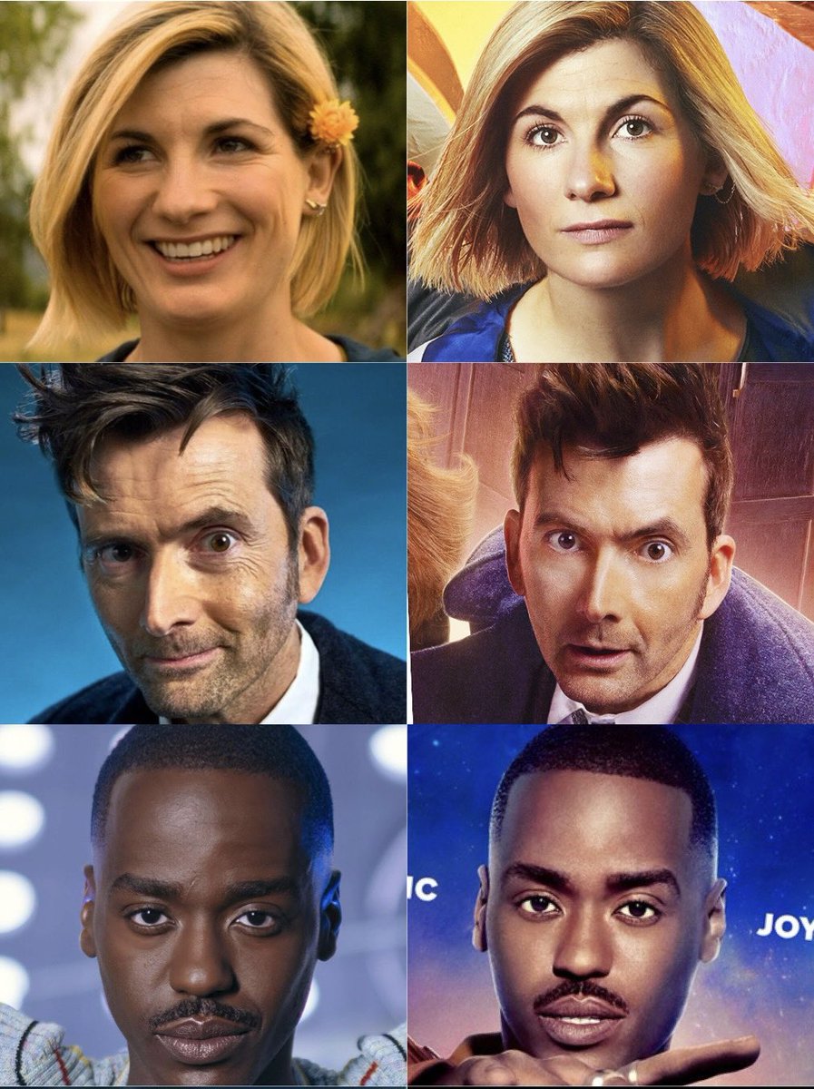 How good Dr Who’s look normally vs how they look in series posters