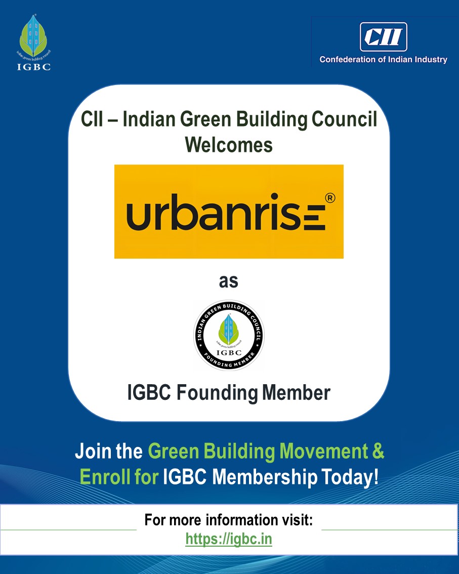 Extending a warm welcome to our newest IGBC Founding Member – URBANRISE! 🎉 Explore our memberships and take the first step towards a greener and more sustainable future 👉Learn More Here - igbc.in/igbc-membershi… @FollowCII @Urbanrisegroup @WorldGBC #igbc #cii #urbanrise